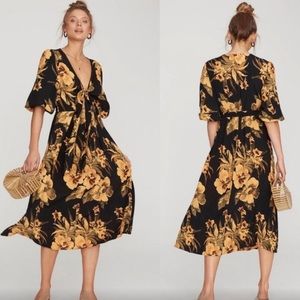 FAITHFULL THE BRAND Olivera Floral Midi Dress